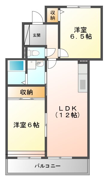 メルベーユＭの間取り