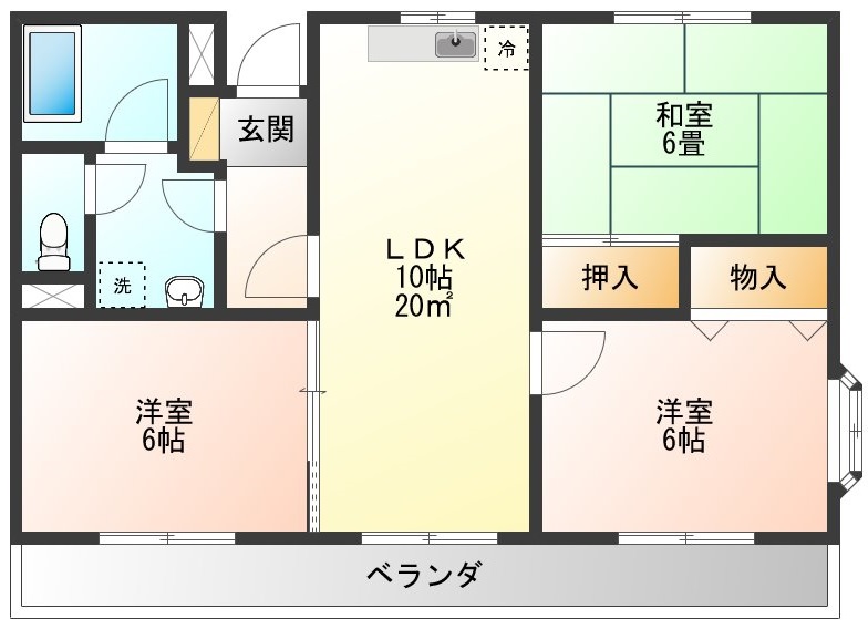 クレストヒルの間取り