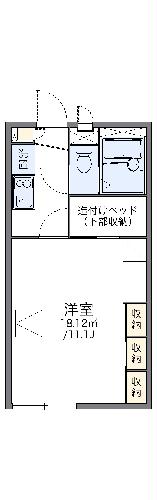 【レオパレス武雄Ｂの間取り】