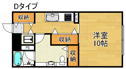 パラドール北加賀屋の間取り