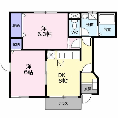 サウス・ウィンド　IIの間取り