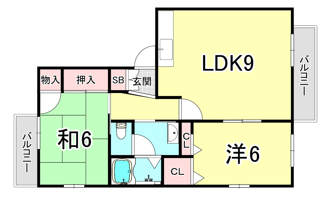 兵庫県神戸市垂水区山手４（アパート）の賃貸物件の間取り