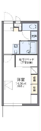 レオパレスコンフォール大垣の間取り