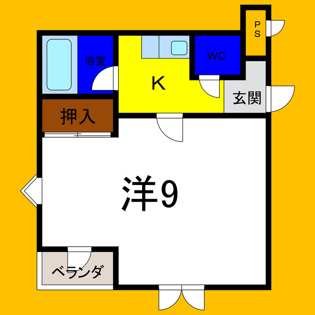 エクセレント　パティオの間取り