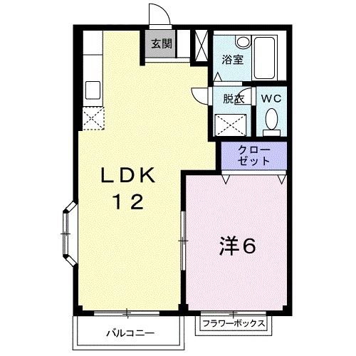 ハイツカミフジの間取り