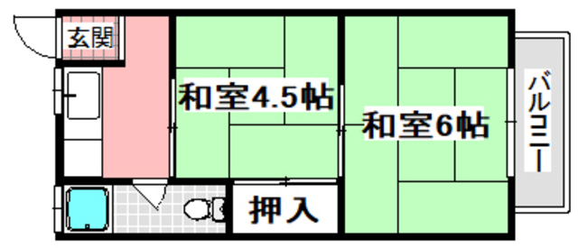 茨木市駅前のマンションの間取り