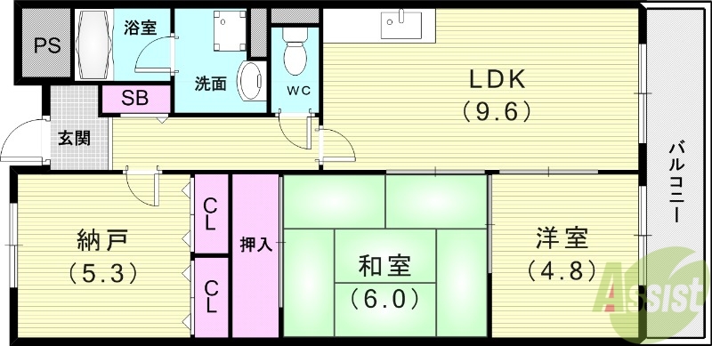 リベール石澄の間取り