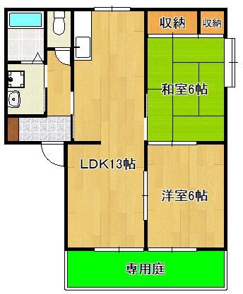 ベルクール　Ｂ棟の間取り