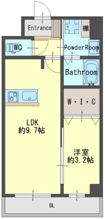 CherryBlossom楠葉朝日の間取り