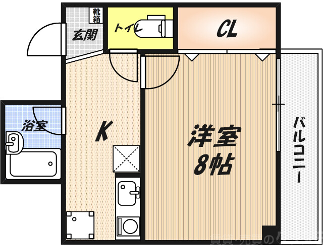 シティハイツ高槻の間取り