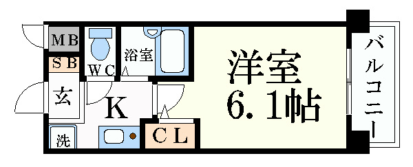 プレサンス京都四条烏丸の間取り