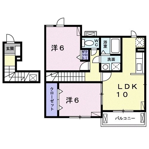 アプリコット（天理市）の間取り