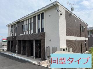 小牧市大字小牧原新田のアパートの建物外観