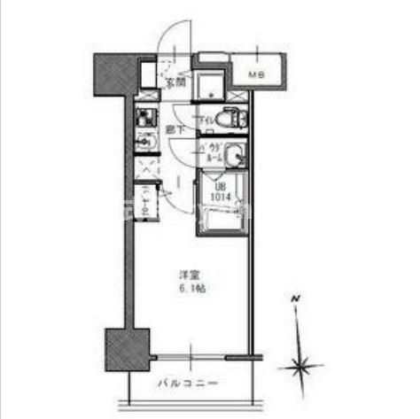 S-RESIDENCE南堀江の間取り