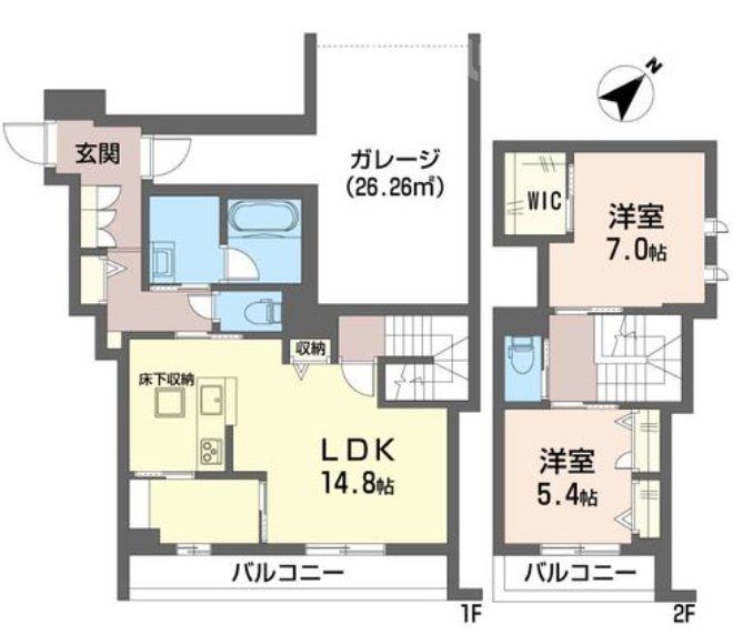 ヴェル・クレージュの間取り