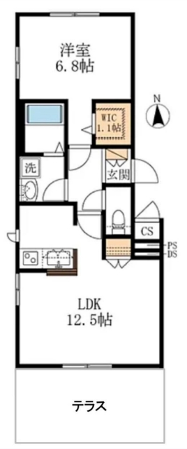 板橋区清水町のマンションの間取り