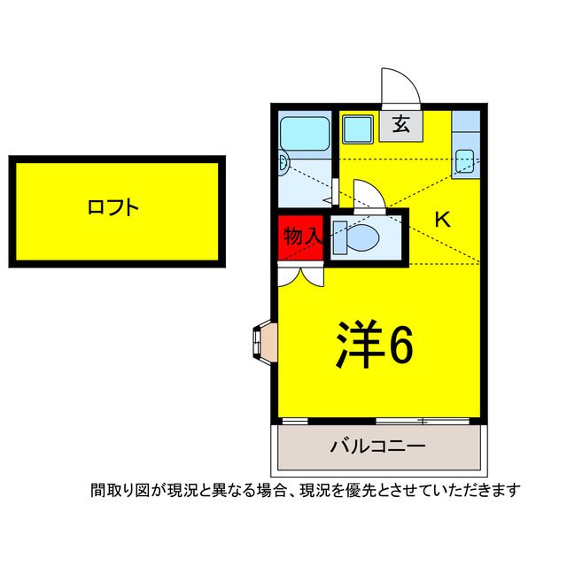 四街道市下志津新田のアパートの間取り