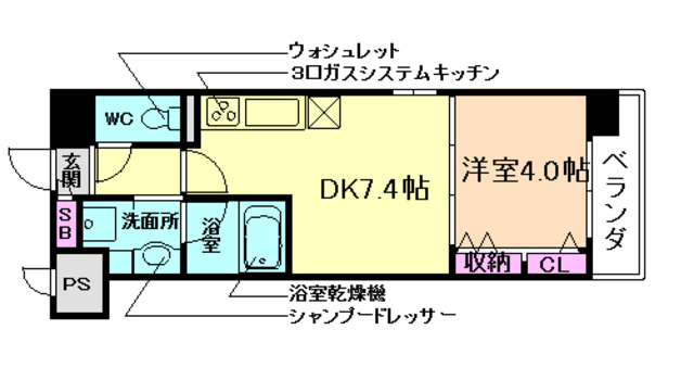 シャイニング福島離宮の間取り