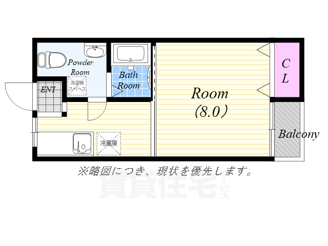 弁天町土居マンションの間取り