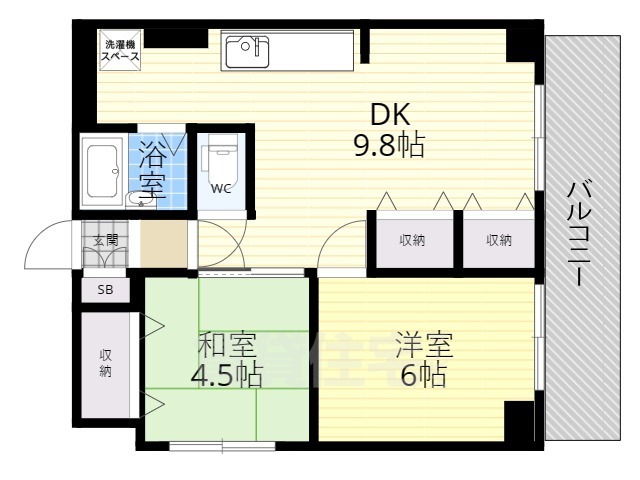 東和ハイツ東館の間取り