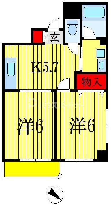 107セゾンの間取り