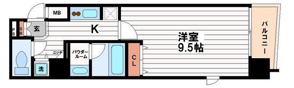 エスライズ本町東の間取り