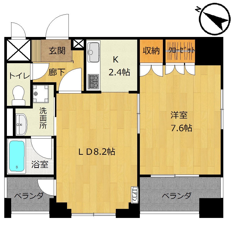 シャングリラ愛川の間取り