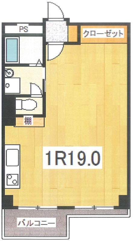 台東区浅草橋のマンションの間取り