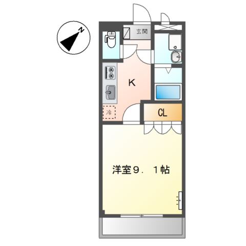 アルカディア明日香の間取り