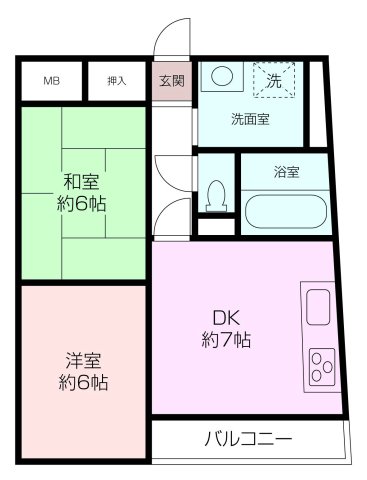 【メゾナール石井の間取り】