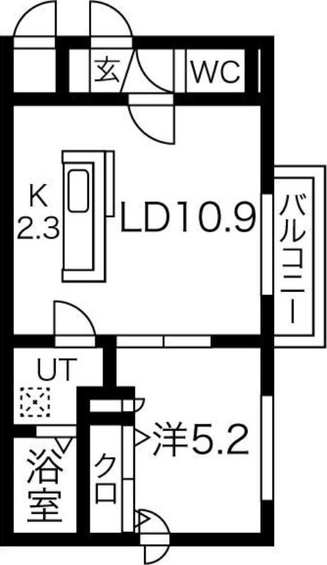 フェリース豊平の間取り