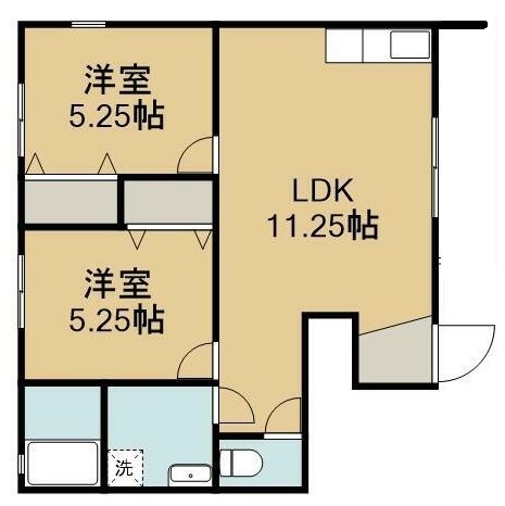 スカイビュー千木良の間取り