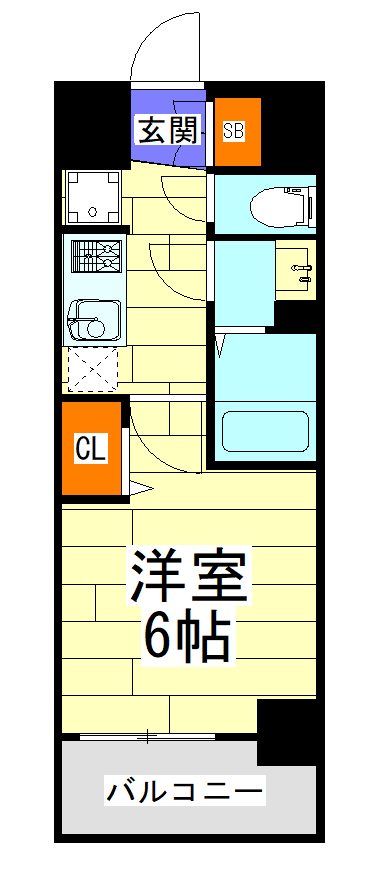 プレサンス塚本駅前の間取り