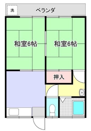 金子ハイツの間取り