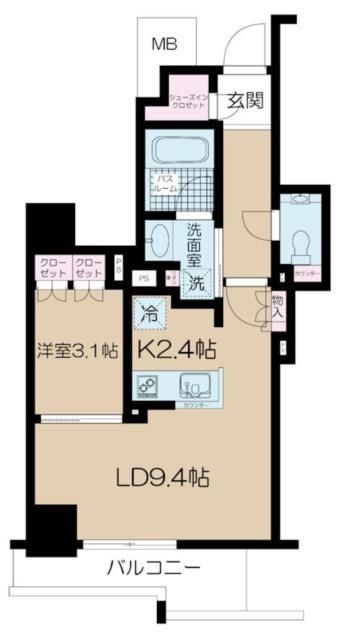 北区堀船のマンションの間取り