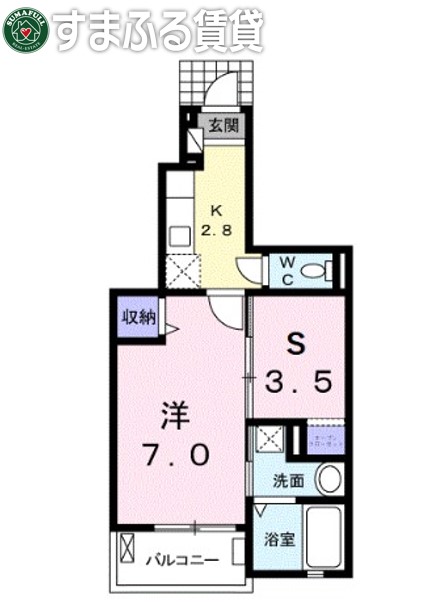 向日葵之絢　Yellowの間取り