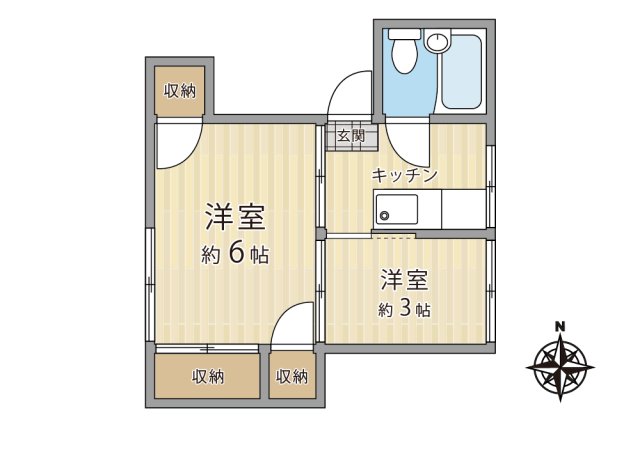 スリーファイブの間取り