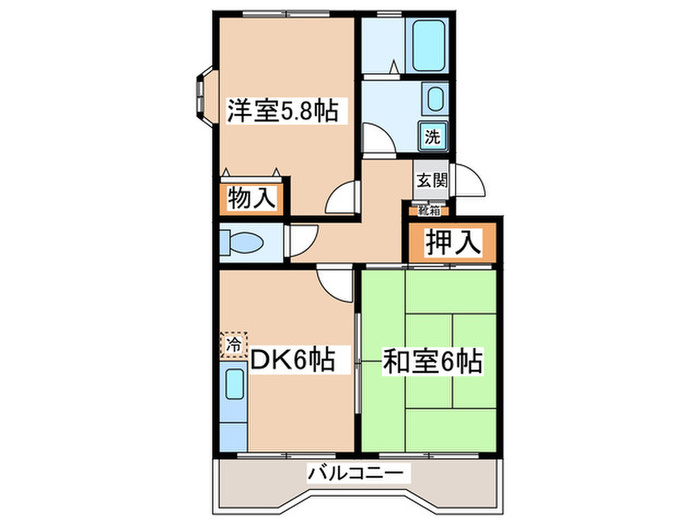 グレースマンション越野の間取り