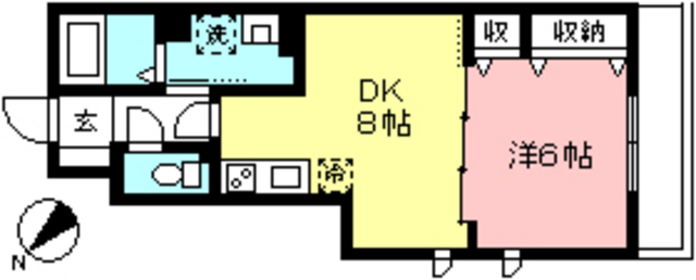 グリーンカーサ喜多見の間取り