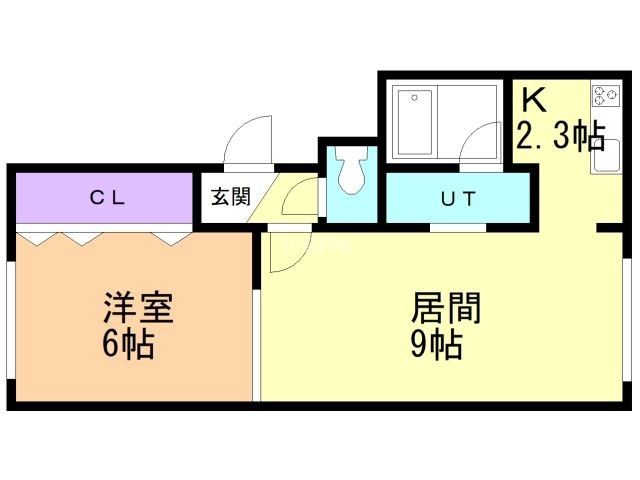 北見市小泉のアパートの間取り