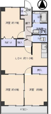 サンライズ堺の間取り