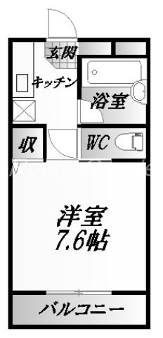 徳島市南庄町のマンションの間取り