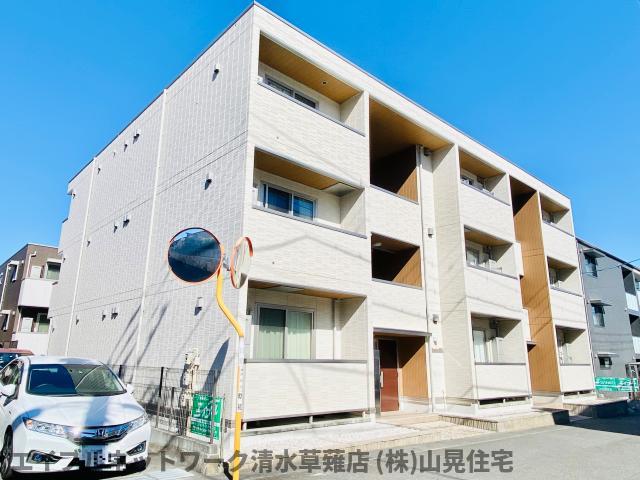 【静岡市清水区谷田のマンションの建物外観】