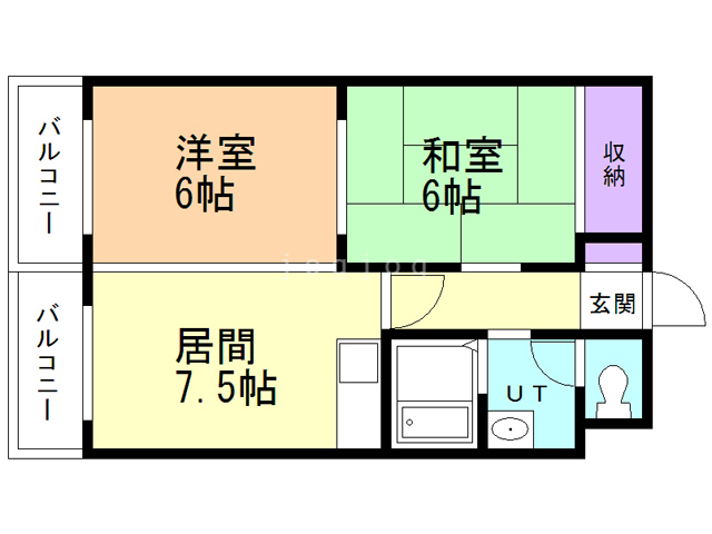 メゾンラックスの間取り