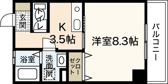 【Ｎ・Ｓ白島ビルの間取り】