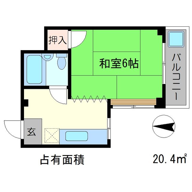 福永マンションの間取り