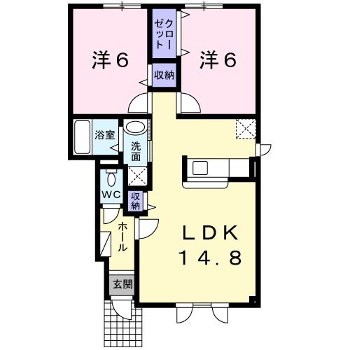 ル・シーニュ沼ノ端IIの間取り