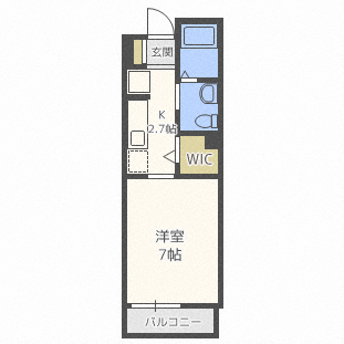 札幌市北区北二十一条西のマンションの間取り