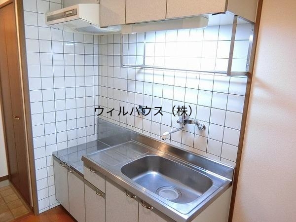キッチン　２口コンロ設置可！