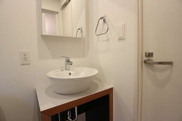 洗面設備　広い洗面スペース